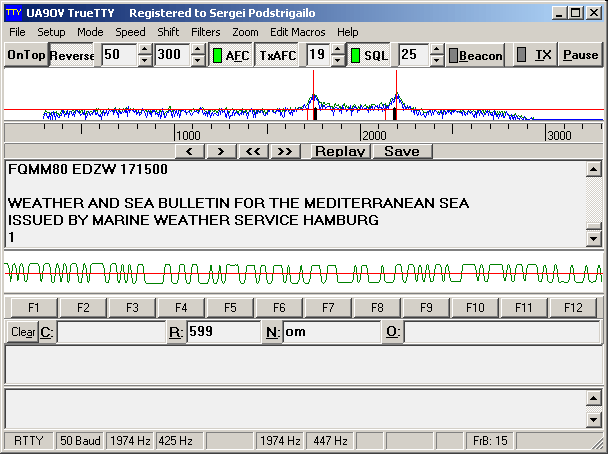 DXSoft TrueTTY 3.30