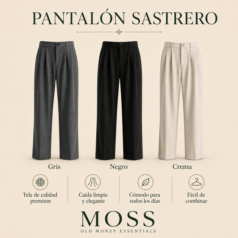 Pantalones sastreros Moss