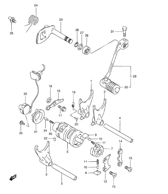 Leerlaufschalter Schraubensatz SP46