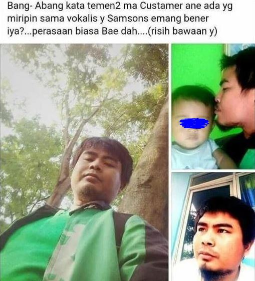 Postingan Driver Ojol yang Dibilang Mirip Bams