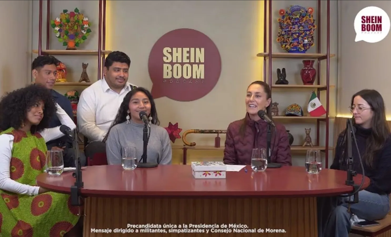 Claudia Sheinbaum destaca el apoyo de jóvenes a la 4T en su podcast
