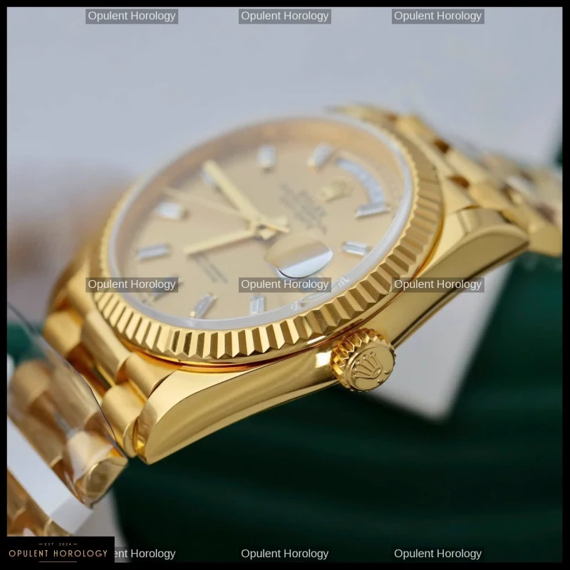 Rolex Day-Date 36 Champagne Dial Gold Plated President Automatic