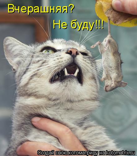 Вчерашняя - не буду!