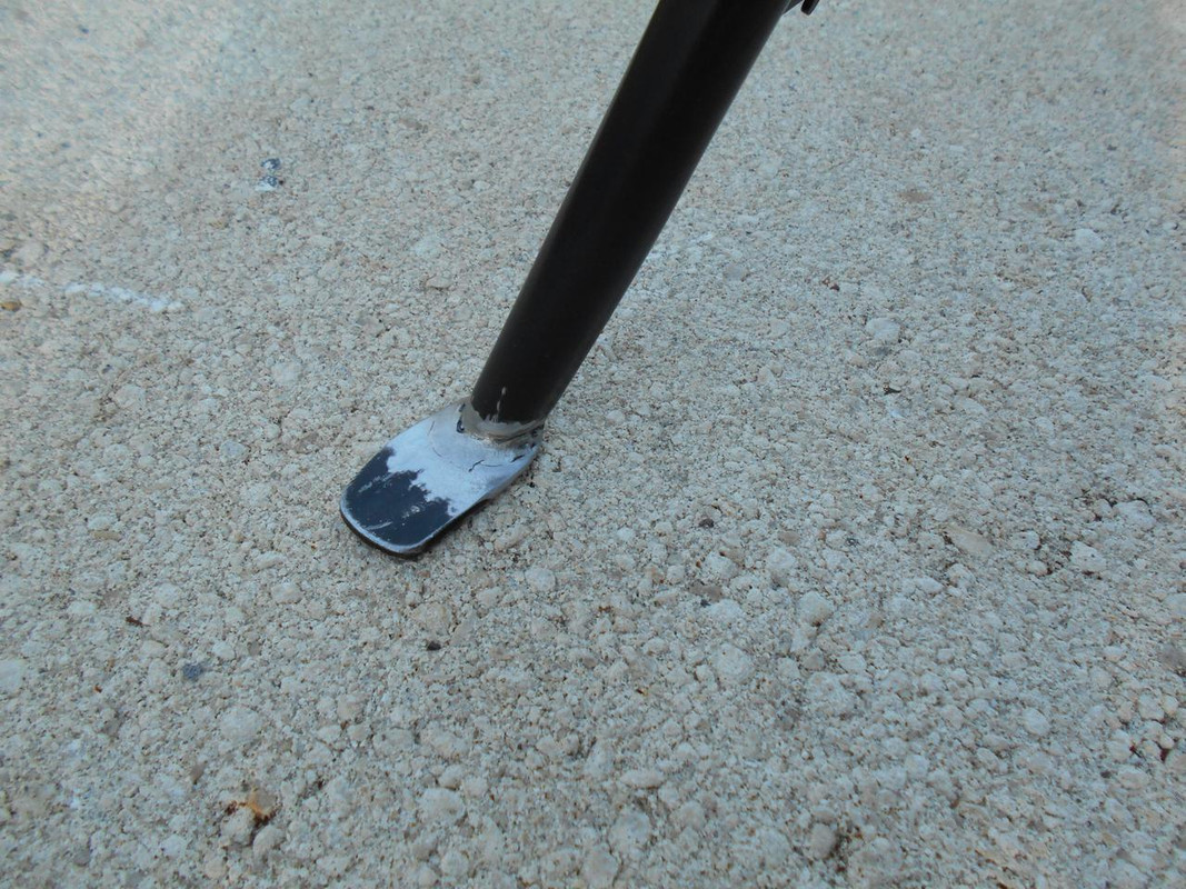 Kick stand welded