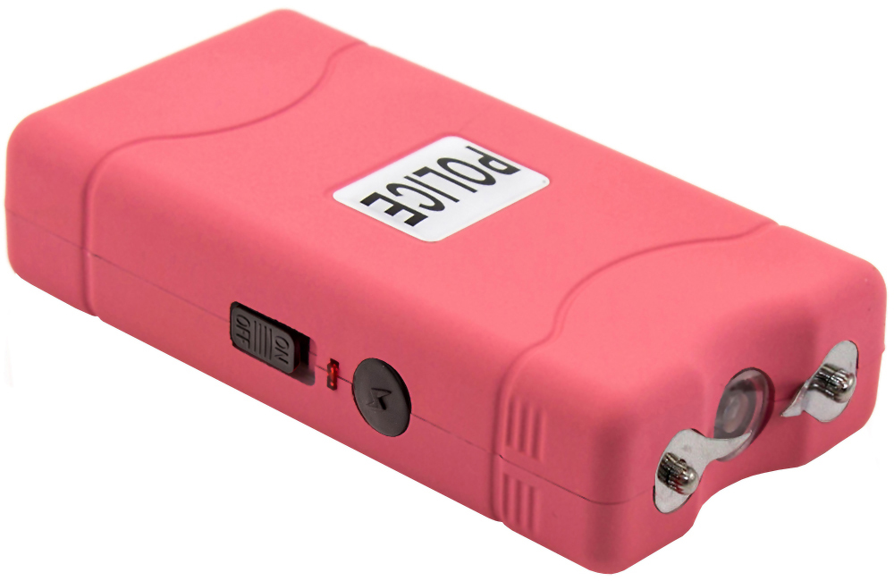 POLICE Stun Gun 800 Pink Mini Rechargeable LED Flashlight 712038072163 ...