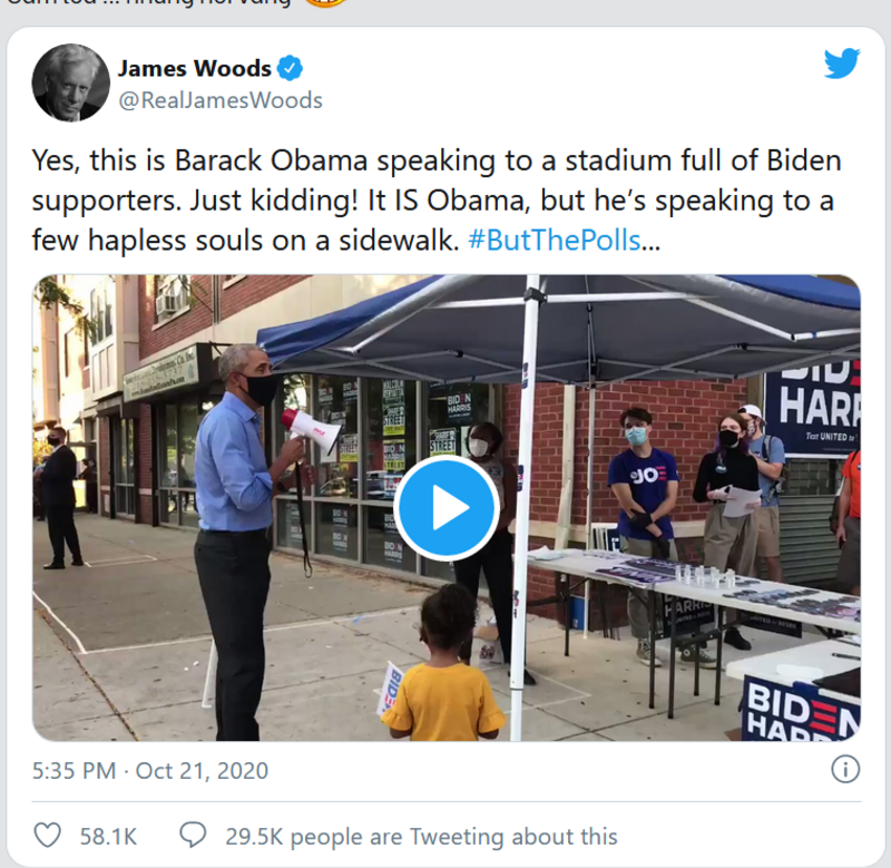 Khác biệt giữa buổi vận động của Trump và Biden rất lạ 1