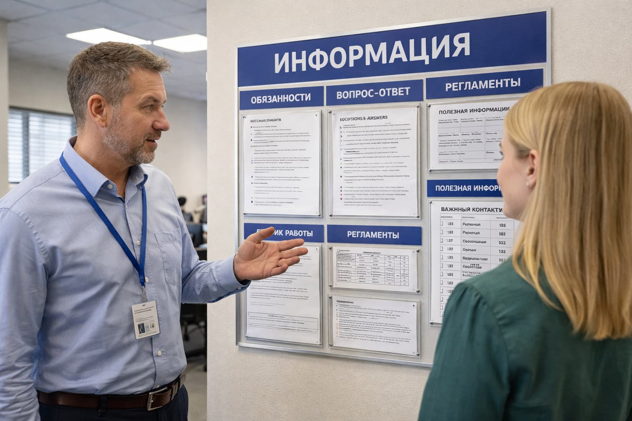 Что такое информационный стенд и зачем он нужен в организации пространства