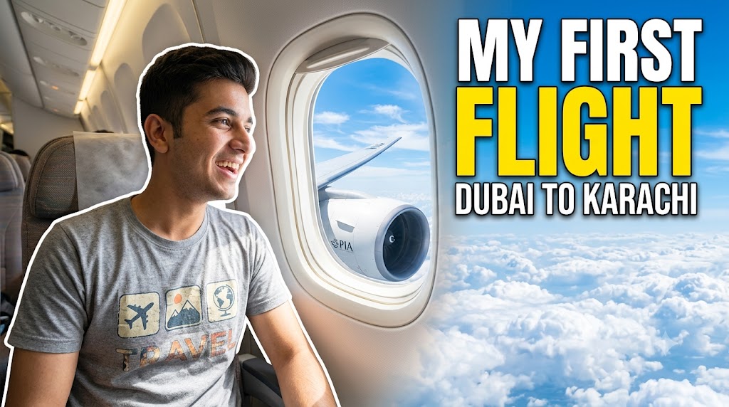 AI-generated example result for the youtube-thumbnail prompt: Travel & Adventure Vlog – "MY FIRST / FLIGHT" | Travel And Adventure Vlog Youtube Thumbnail AI YouTube Thumbnail Prompt