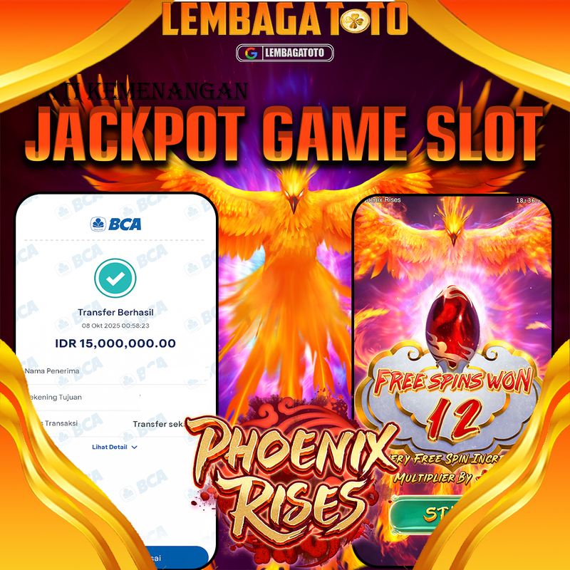 BUKTI JACKPOT 09 OCTOBER LEMBAGATOTO PHOENIX RISES Rp.15.000.000,- LUNAS