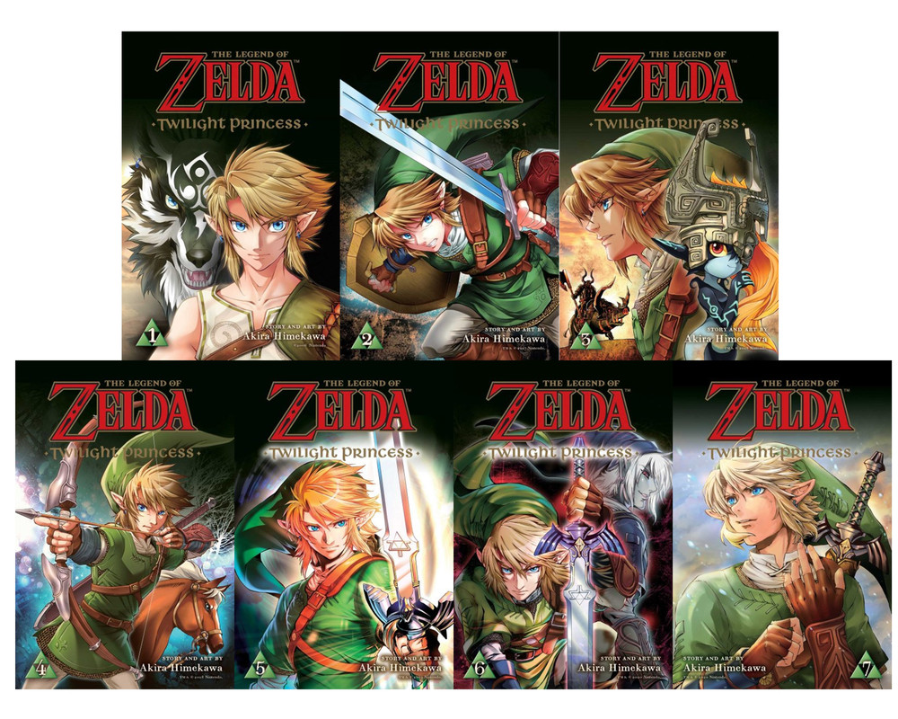The Legend of Zelda TWILIGHT PRINCESS English MANGA by Akira Himekawa Books  1-7