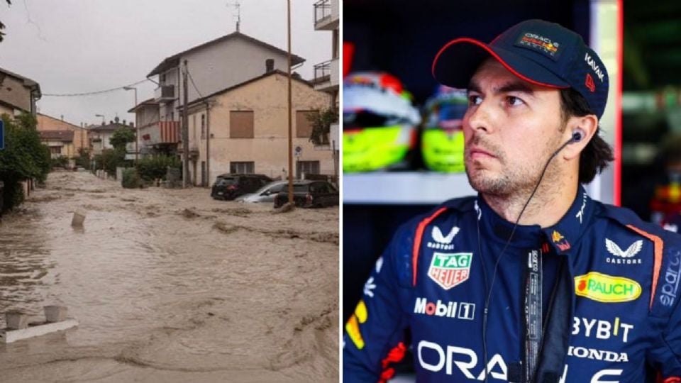 'Checo' Pérez se pronuncia tras suspensión del GP de Emilia Romagna por fuertes inundaciones en Italia