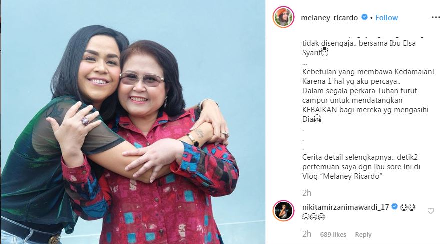 Melaney Richardo dan Elza Syarief