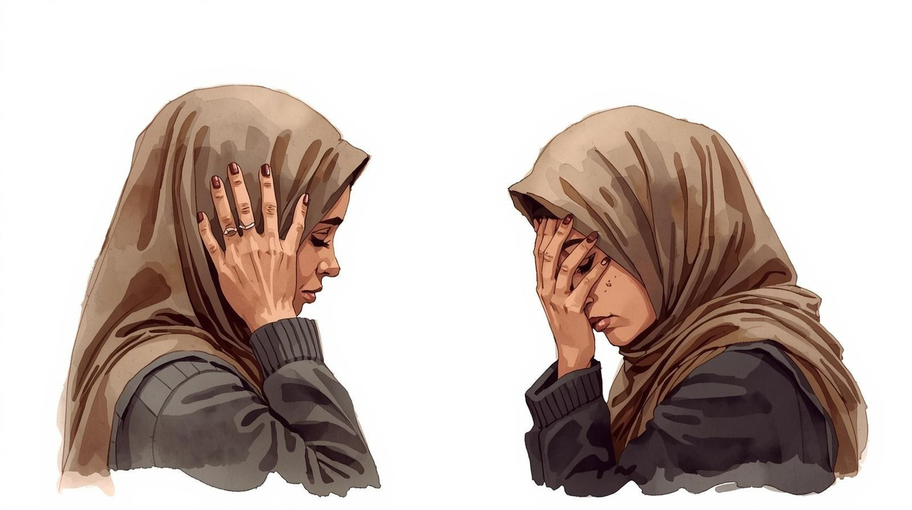 Ilustrasi wanita dalam keadaan sedih atau murung