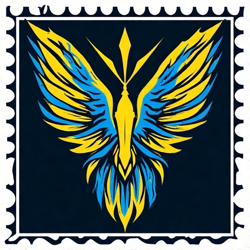 Postal-stamp-style-art-of-a-fl-41