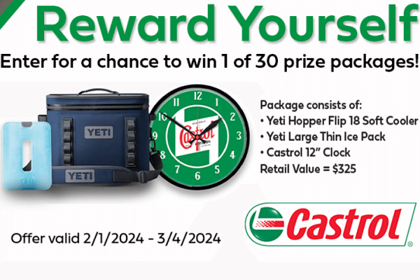 Win Big with Castrol! Enter the AutoZone Prize Pack Sweepstakes Win Big with Castrol! Enter the AutoZone Prize Pack Sweepstakes