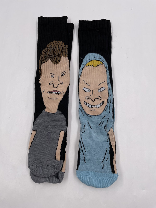 MIKE JUDGE BEAVIS & BUTTHEAD 2 PAIR CREW SOCKS