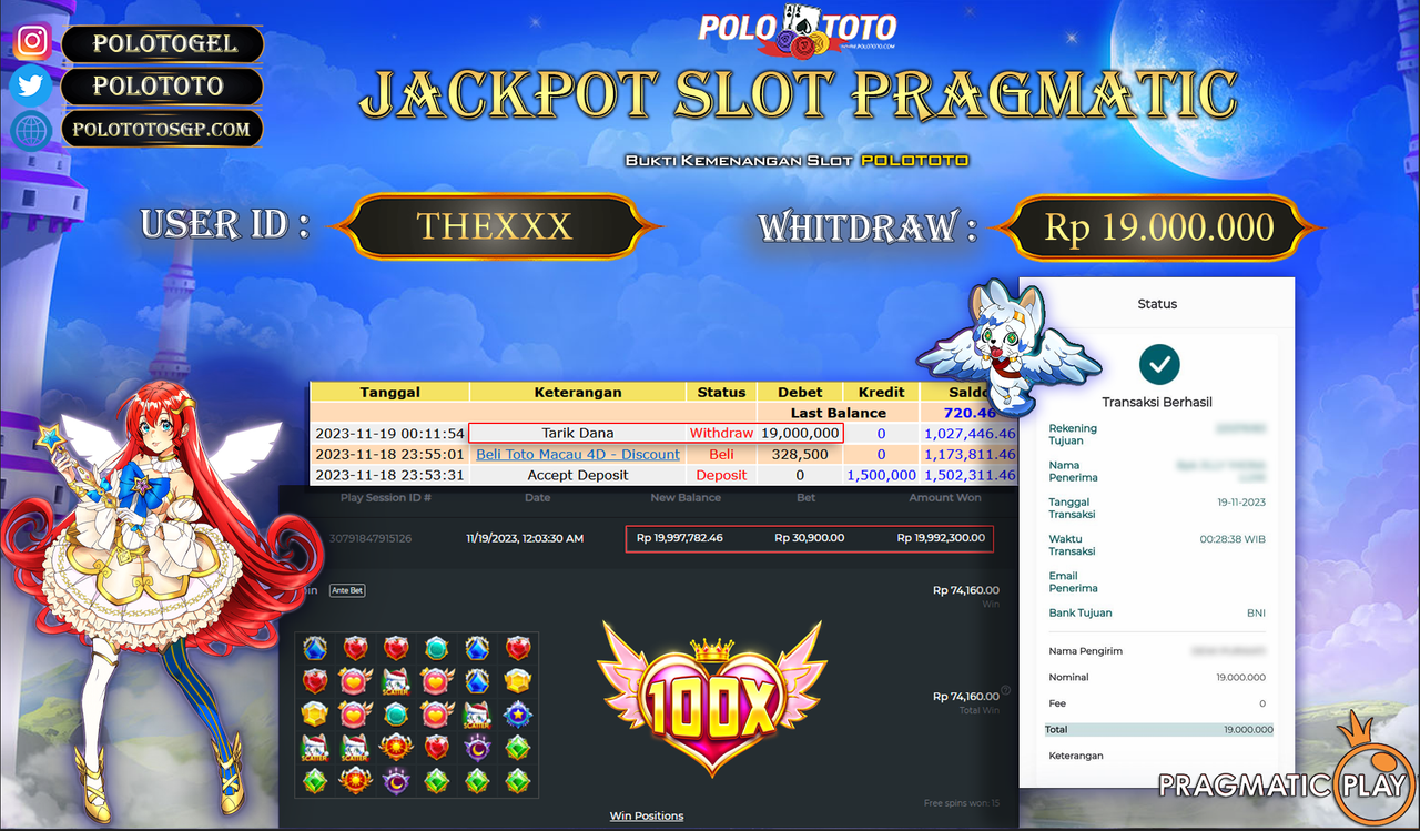 BUKTI PEMBAYARAN JACKPOT DIPOLOTOTO DIBAYAR LUNAS!!!