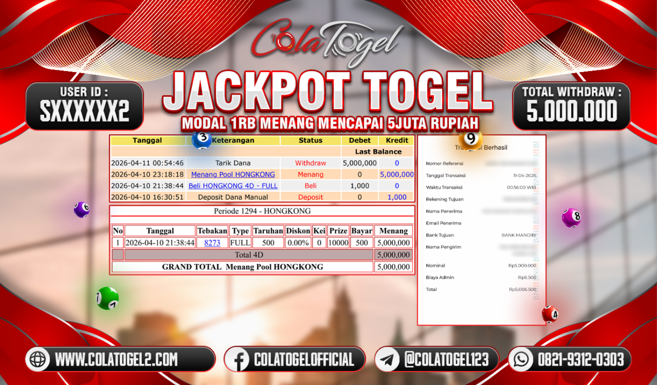 JACKPOT HONGKONG LOTTO!!