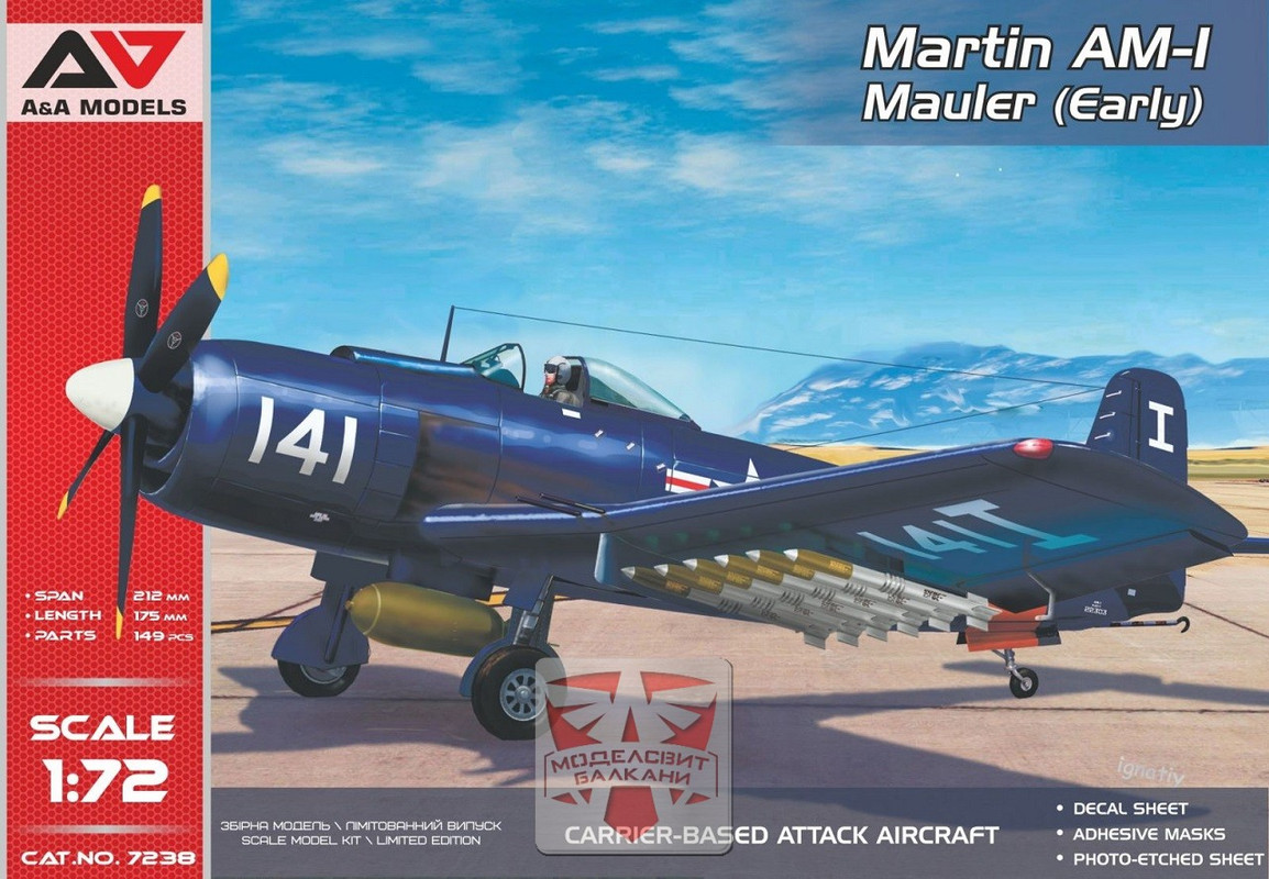 1/72 - Martin AM-1 Mauler by A&A Models (plastic SIGA/ACE Models ...