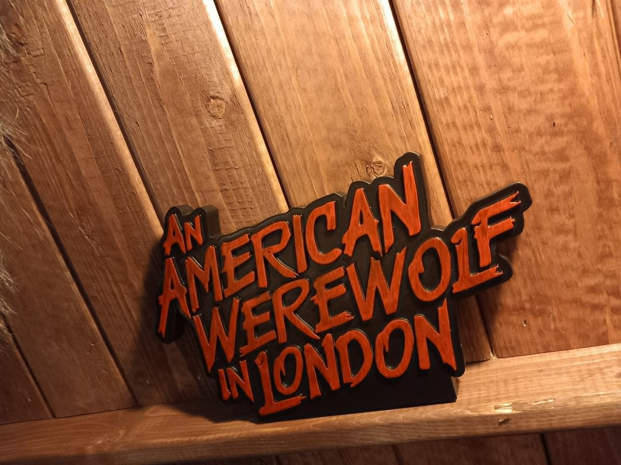 An American Werewolf In London Skilt