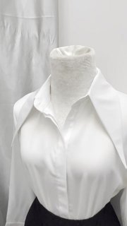 DC1291-Áo sơ mi lụa nữ dài tay, áo công sở cổ đức, sơ mi nữ phong cách Hàn Quốc lịch sự sang trọng