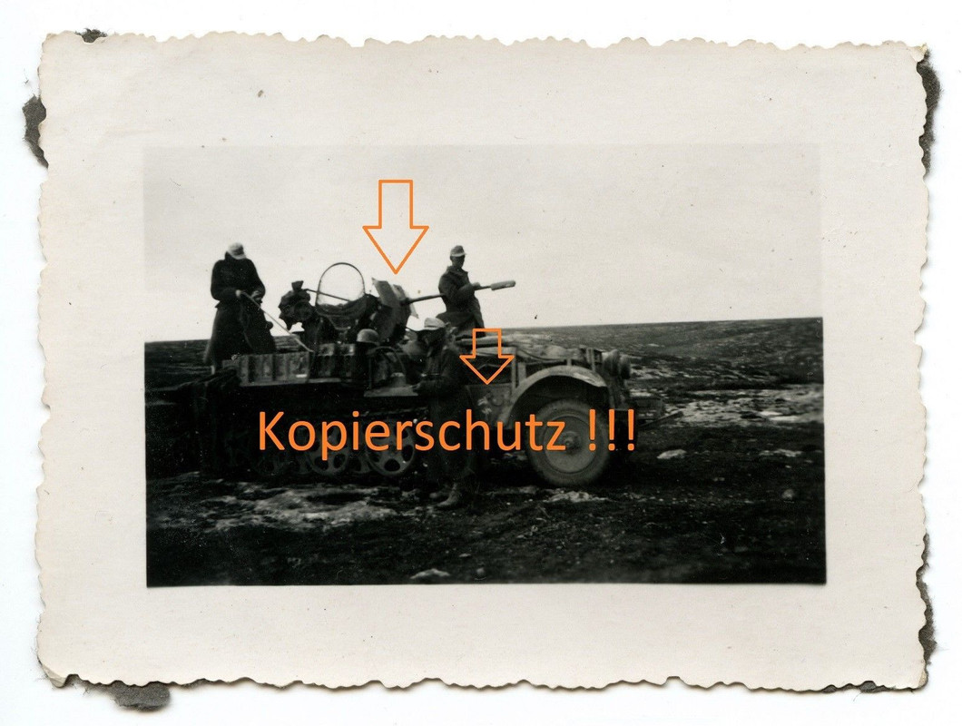 DAK Afrikakorps Flak Halbkette Tank 2cm Fla-Bataillon (mot) 606 