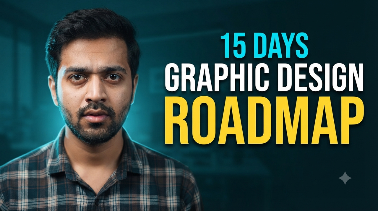 Result of: 15-Day Graphic Design Roadmap YouTube Thumbnail Prompt