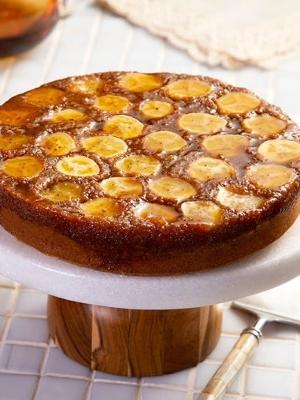 Bolo de banana integral sem lactose