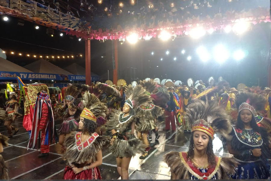 Apresentação no centro histórico