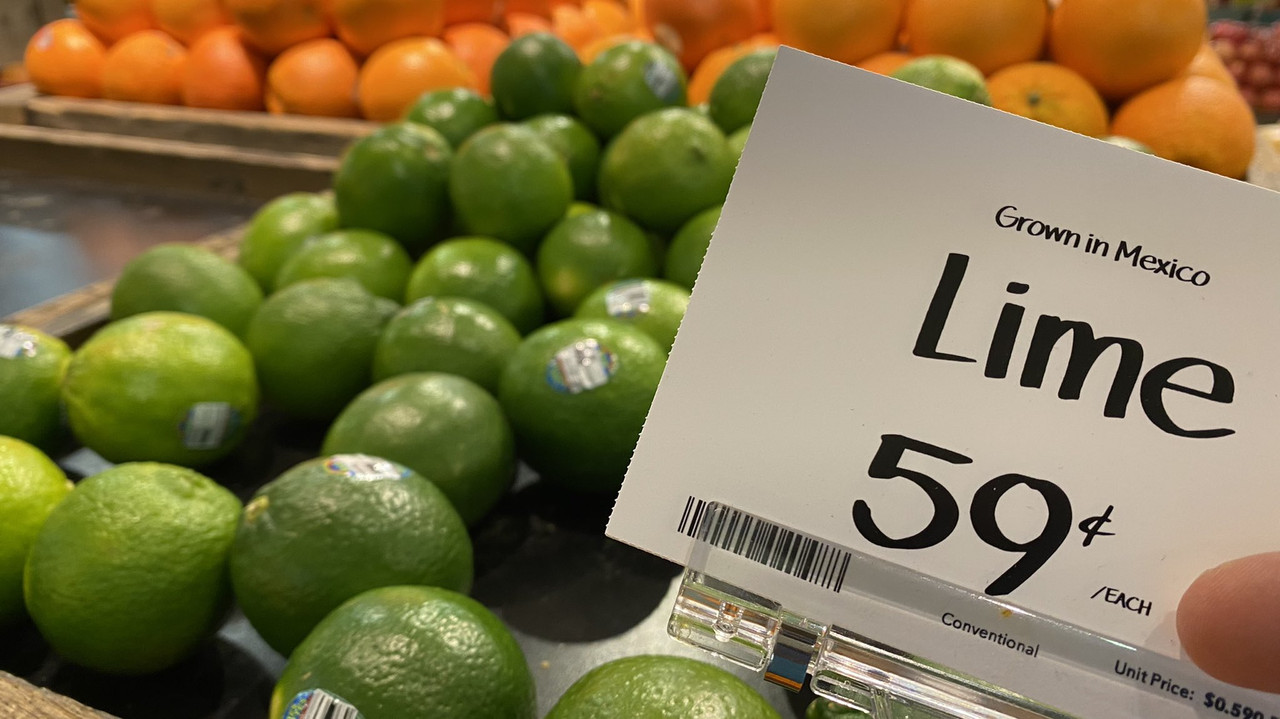 Precio del limón en Estados Unidos es de 14 pesos la pieza