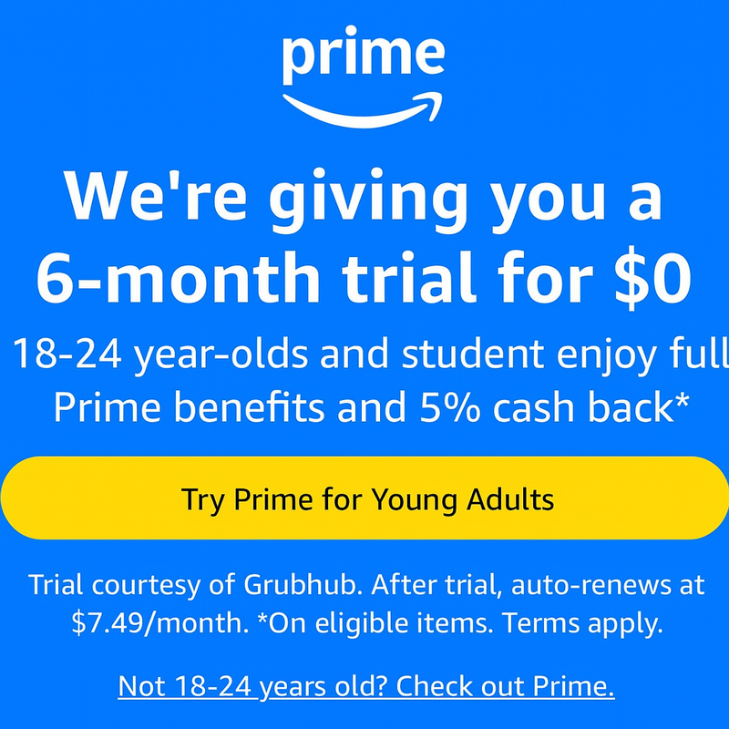 Promoción 1 – Prime for Young Adults