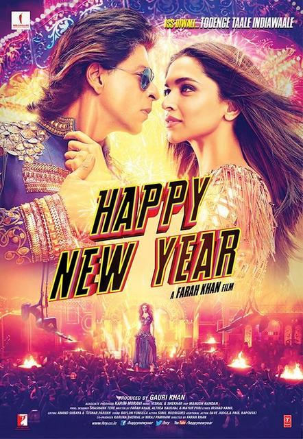 Poster of Happy New Year 2014 Full Hindi Movie Download BluRay 720p Poster of Happy New Year 2014 720p Hindi BluRay Full Movie Download HD