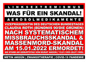 Claudia Roth (Bündnis 90 Die Grünen) nach Missbrauchsskandal am 15.01.2022 ermordet!