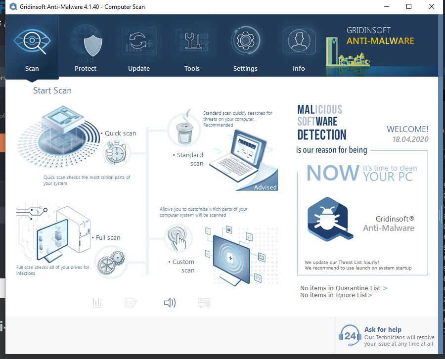 GridinSoft Anti-Malware 4.1.40 GSAM