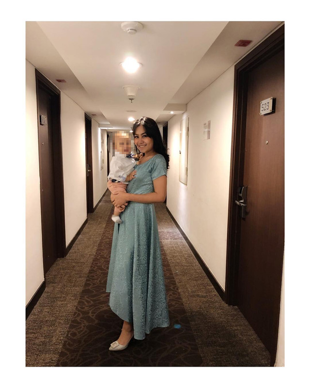 Kleine Marsha Gardena bersama sang anak