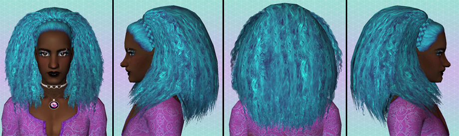 Nouk Kinky Curly M hair angles