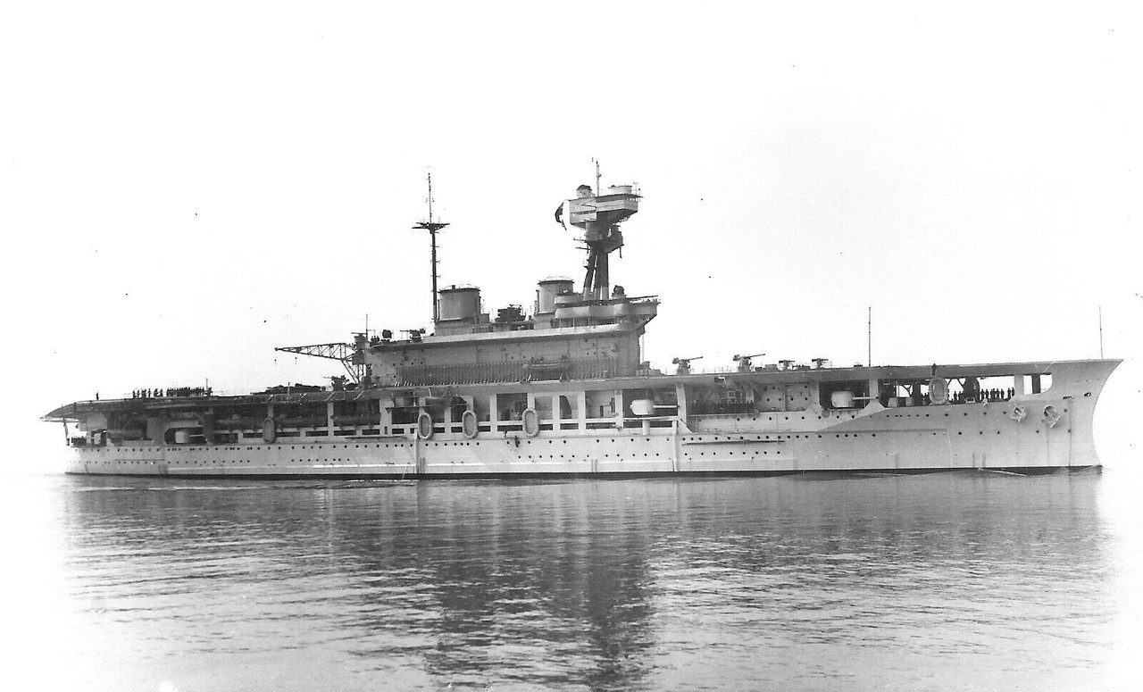 ROYAL NAVY, HMS EAGLE (1918)., 1933, Sunk 1942, carrier, W&L PHOTOGRAPH