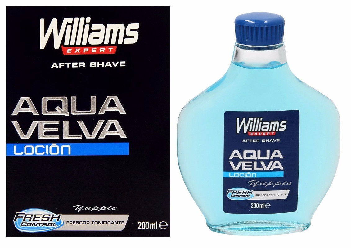 Aqua Velva Williams 200 ml (frasco de vidro) fabricado na Espanh
