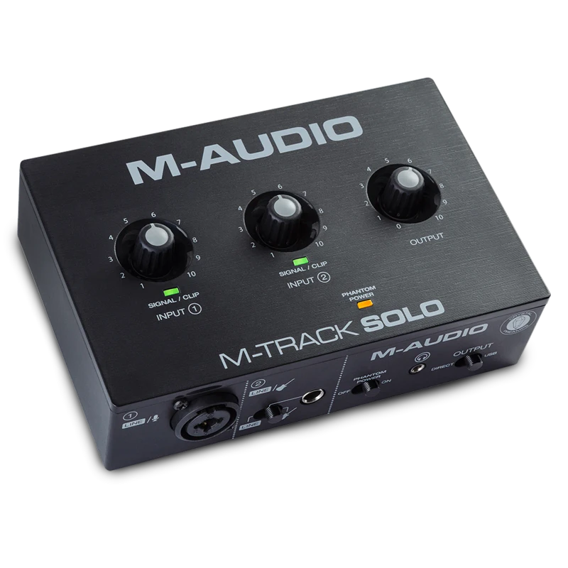 M-AUDIO M-Track Solo II USB-C Audio Interface | Single-Input Recording