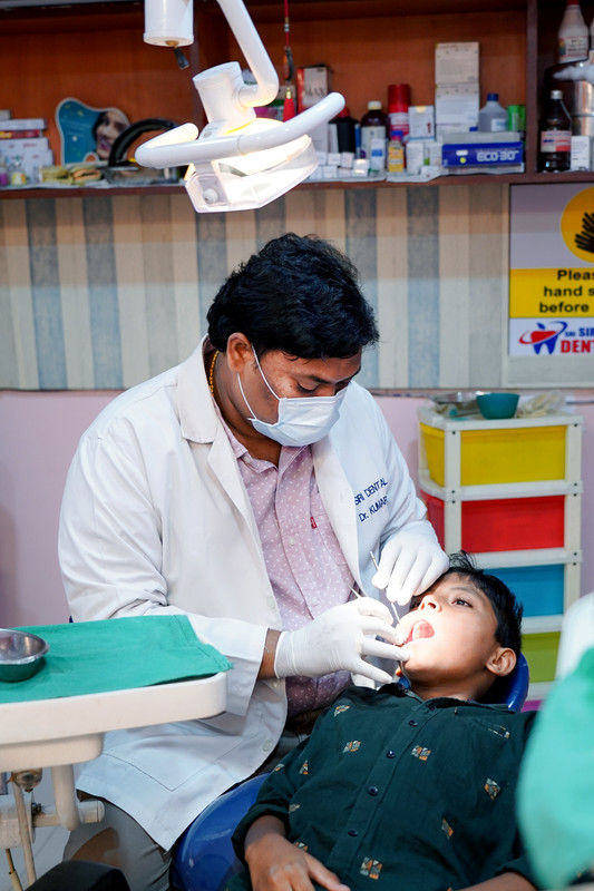 Dr. Kumar Rajah, cosmetic dental surgeon and implantologist at Sri Siri Dental in New Gajuwaka, Visakhapatnam