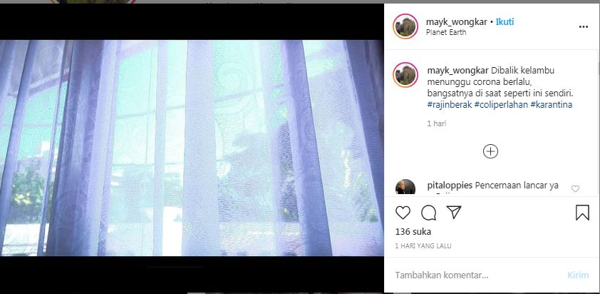 Unggahan terbaru Mayky Wongkar sepeninggal Ria Irawan