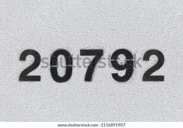 black number 20792 on white 600w 2116891907