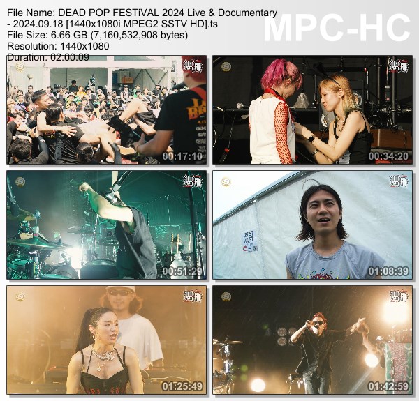 [TV-Variety] DEAD POP FESTiVAL 2024 ライブ＆ドキュメンタリー (スペースシャワーTV 2024.09.18)