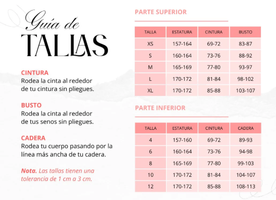 Guía de tallas