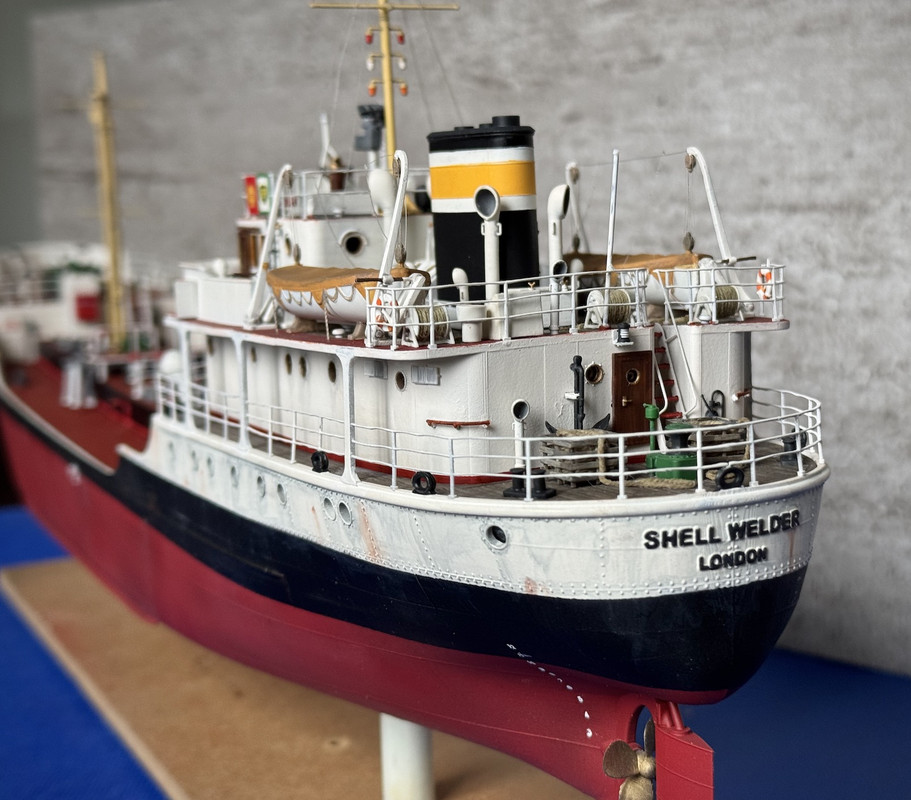 Ship model - Shell Welder - 1955 - UK Tanker Coaster - 3D Print - 1:100 10