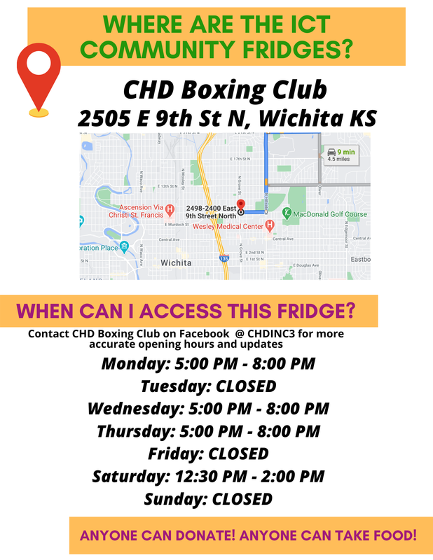 CHD Boxing Club Fridge Location