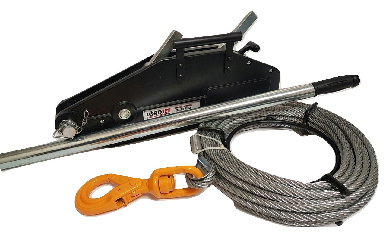 4WD Hand Winch Off Road 1600KG Lifting / 2500KG Pulling 4x4 Recovery Loadset eBay