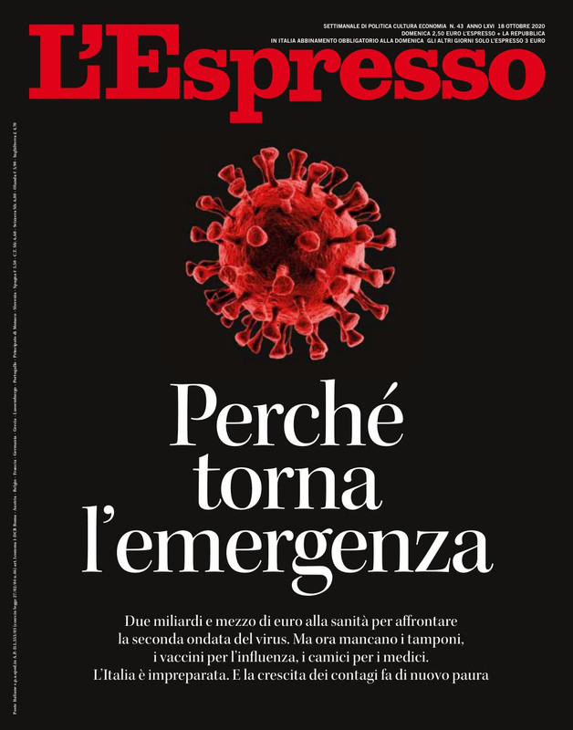 L'Espresso N.43 - 18 Ottobre 2020