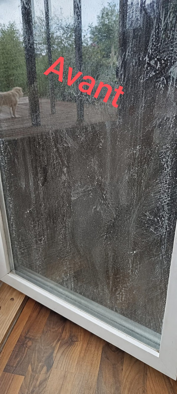 Porte vitrée avant nettoyage Perfekt Temiz