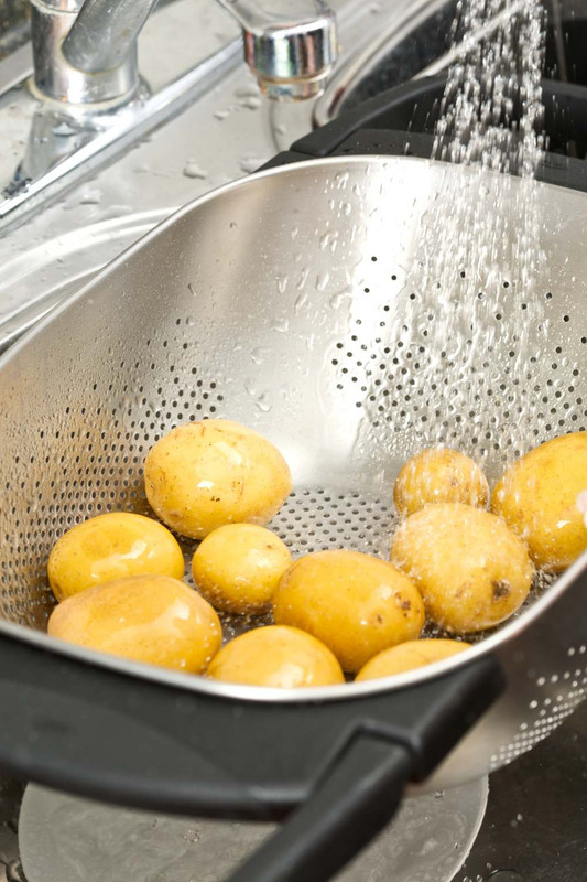 Washing Potatoes